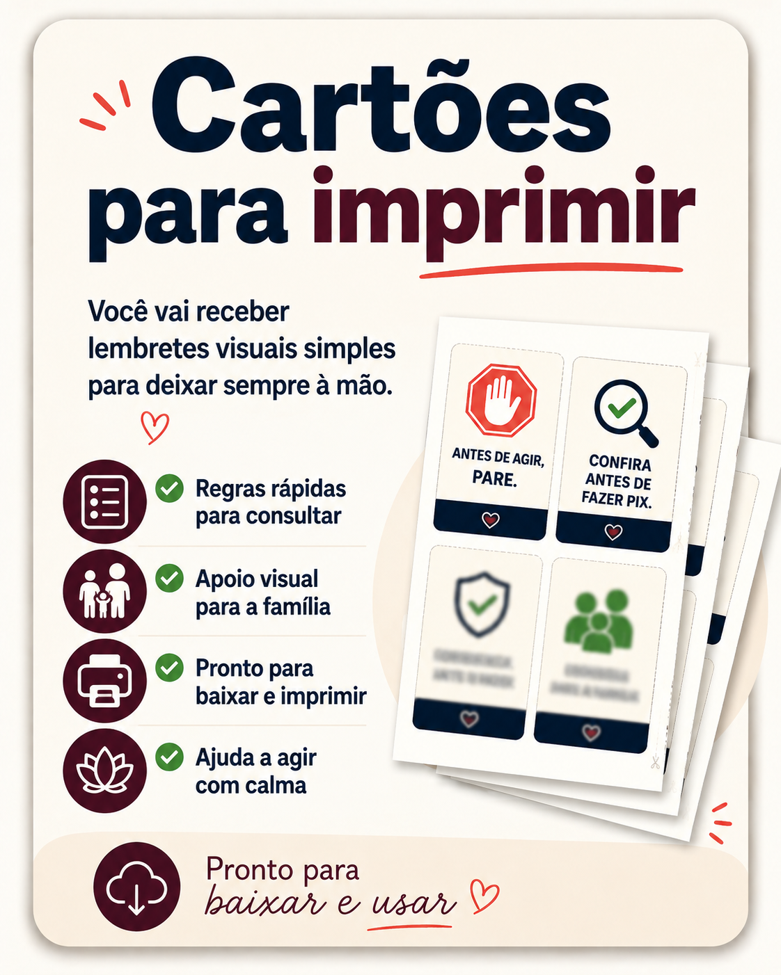 Cartões para imprimir